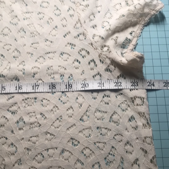 LOFT White Boxy Lace Blouse - Picture 5 of 6